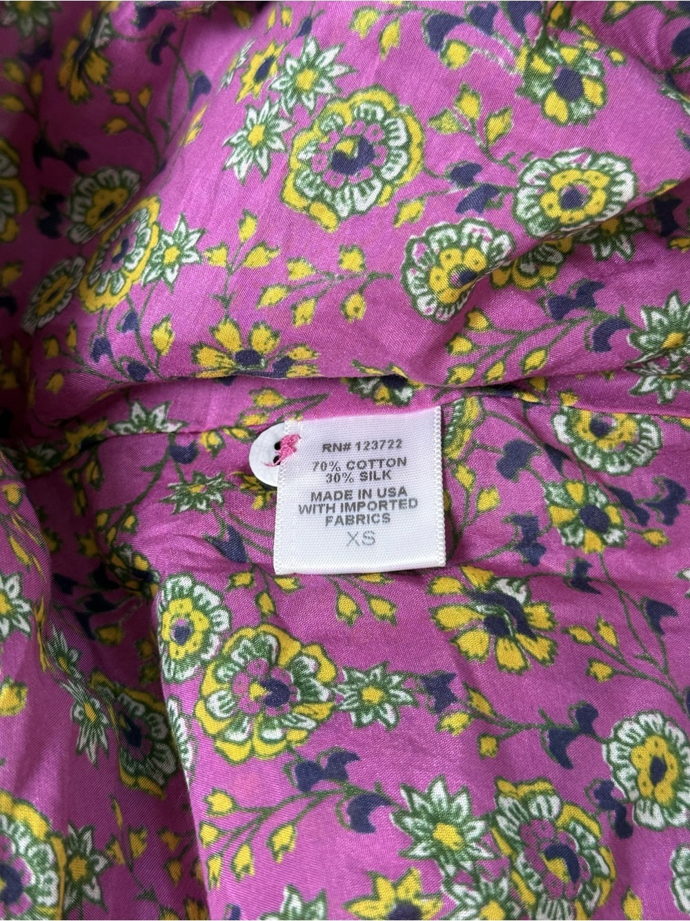 XIRENA Dani Sleeveless Midi Dress Pink Silk Blend Womens Size XS Floral Boho EUC - Picture 4 of 8
